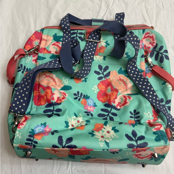 BNWT Matilda Jane Floral Convertible Backpack Diaper Bag - Picture 5 of 16